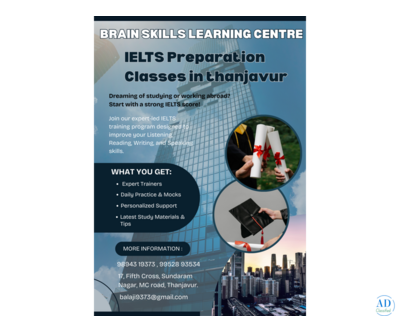 IELTS Preparation Classes – Brain Skills Learning Centre in thanjavur