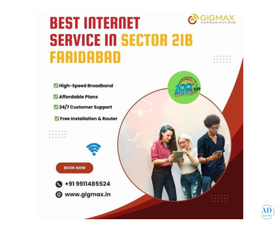 Fast & Affordable WiFi Connection in Sector 21B Faridabad – Gigmax