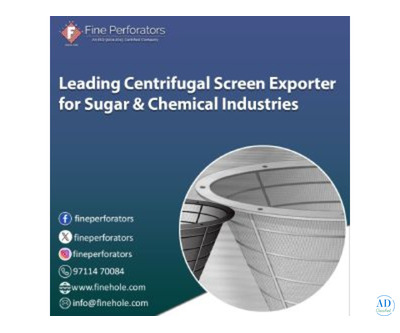 Leading Centrifugal Screen Exporter for Sugar & Chemical Industries