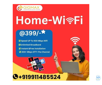 Are You Looking for the Best WiFi in Faridabad for Home? Explore Gigmax WiFi Plans Today!