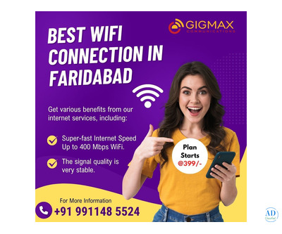 Are You Looking for the Best WiFi Connection in Faridabad? Choose Gigmax