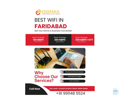 Are You Looking for the Best Wifi in Faridabad? Choose Gigmax