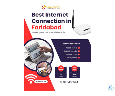 Are You Looking for the Best Internet Connection in Faridabad? Choose Gigmax
