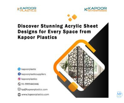 Discover Stunning Acrylic Sheet Designs for Every Space from Kapoor Plastics