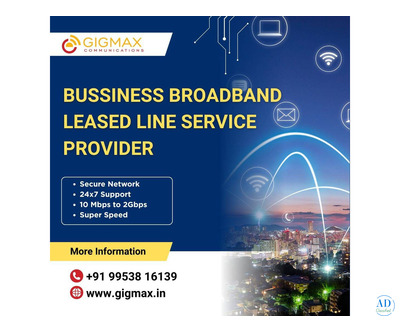 Best Leased Line Service Provider & Broadband Connection in Faridabad – Gigmax