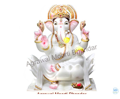 Shop Pure Marble Ganesh Idols Online | Agarwal Moorti Bhandar
