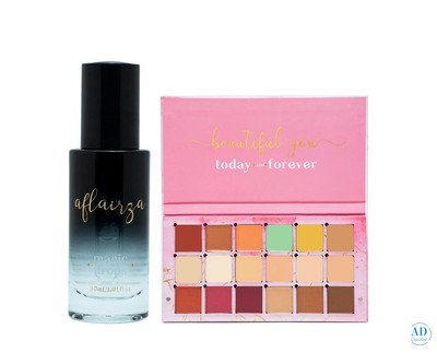 Long Lasting Waterproof Makeup Combo with Primer and 4 in 1 Face Palette