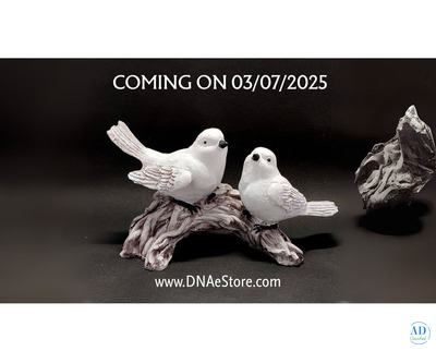Elegant White Bird Pair Statue –  Home & Gift – Available at DNA e-Store