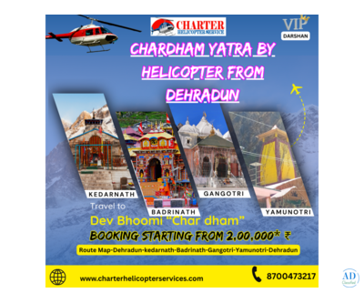 Chardham Yatra by helicopter From Dehradun