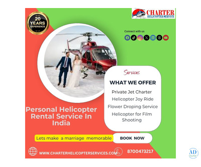 Personal Helicopter Rental Service In India