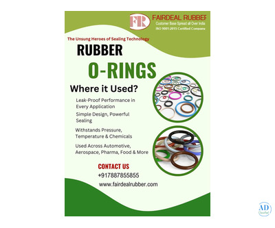 Rubber O-Rings – Built for Precision & Durability