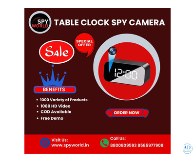 Table Clock Spy Camera Shop in Noida at Very Reasonable Prices