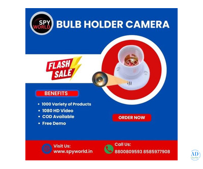 Bulb Holder Spy Camera Shop in Faridabad - Shop Now - Spy World