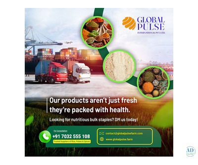 Sourcing the Best Agro Products from India – Global Pulse Farm Delivers Excellence