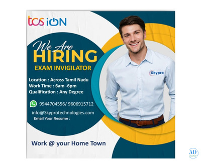TCS iON Hiring Invigilators across Tamilnadu,