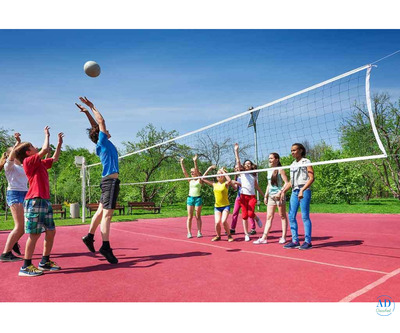 Volleyball court flooring