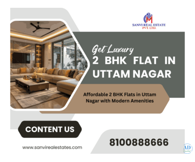 Get Luxury 2 BHK Flat Price in Uttam Nagar