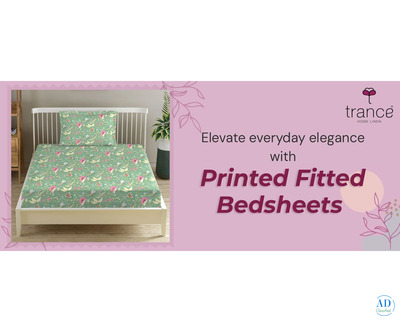 Elevate everyday elegance with Printed Fitted Bedsheets