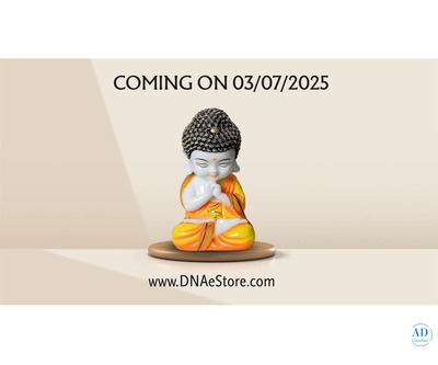 Handcrafted Baby Monk Figurine – A Charming Decorative Baby Monk Showpiece from DNA EStore
