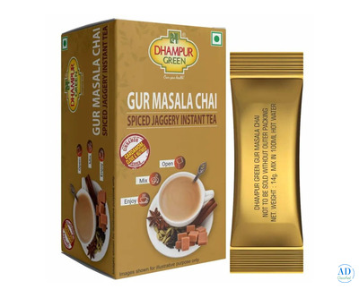 Buy Instant Masala Chai Powder Online | Authentic Spiced Blend by DhampurGreen