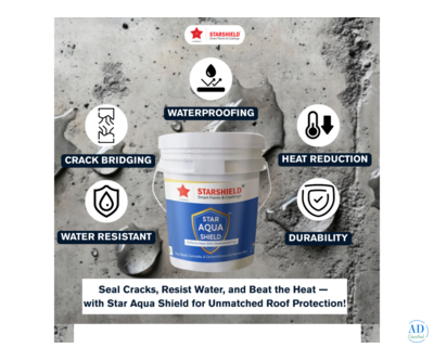Star Aqua Shield + Waterproofing Paint For Roofs
