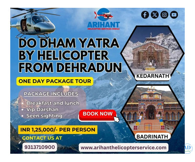 Do Dham Yatra by Helicopter from Dehradun