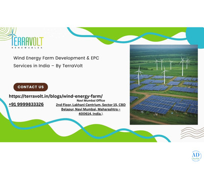 Wind Energy Farm Development & EPC Services in India – By TerraVolt
