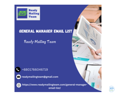 Drive Business Growth with Ready Mailing Team’s General Managers Email List
