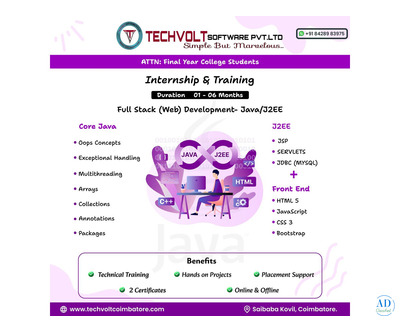 Full Stack Development Training | Coimbatore-Internships