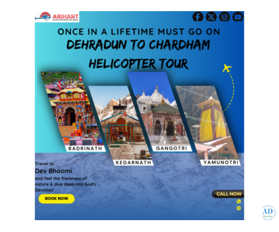 Dehradun to Chardham helicopter tour