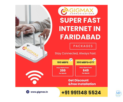 WiFi in Faridabad – Get Fast & Affordable Internet with Gigmax