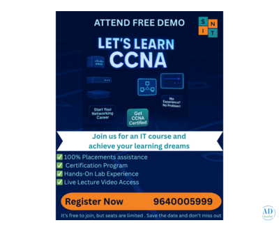 Boost Your Networking Career with CCNA Course from SNIT Training Institute