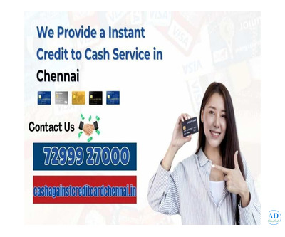 Instant Credit Card to Cash Service in Chennai