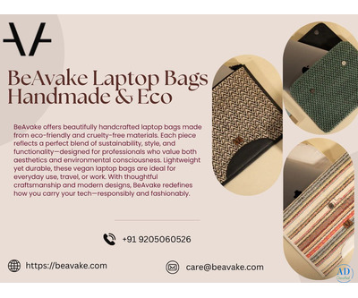 BeAvake Laptop Bags – Vegan, Sleek & Eco-Friendly