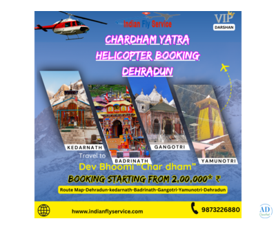 Chardham helicopter service Dehradun