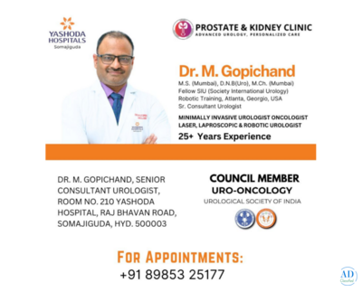 Best Urologist in Hyderabad Dr. M Gopichand