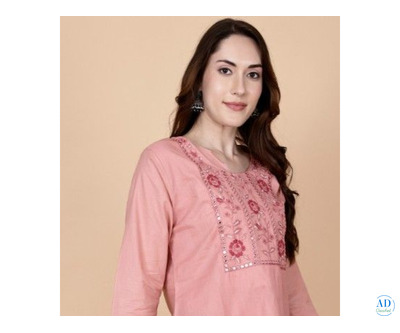 Buy Online Short Kurti in Onion Pink – Only at PrettyLady!