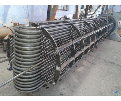 Brass tube bundle heat exchanger