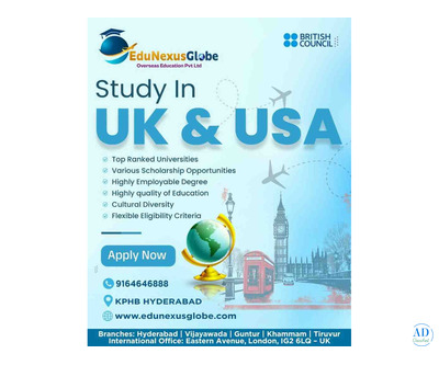 Study in UK & USA with EduNexusGlobe