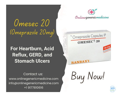 Affordable Omeprazole 20mg Capsules | Available at OnlineGenericMedicine | Buy Now!