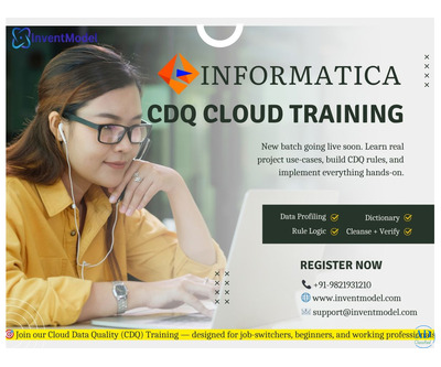 Informatica Cloud Data Quality (CDQ) Training – Learn with Real Projects