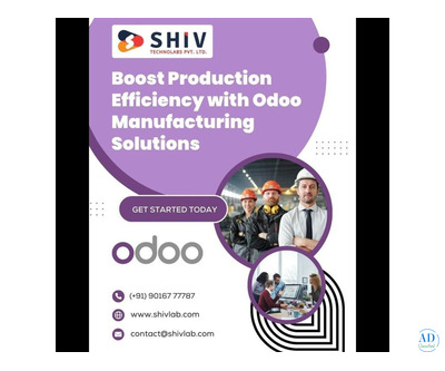 Smart Odoo Manufacturing Services by Shiv Technolabs