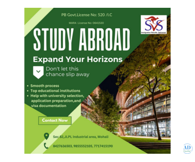 Best Study Visa Consultants in Mohali – SVS Consulting Group