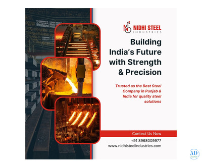 Best Steel Manufacturers in India | Nidhi Steel Industries