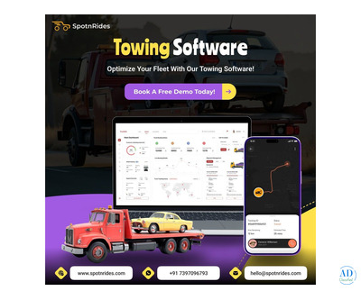 SpotnRides Towing Booking Software – AI-Driven Admin Panel