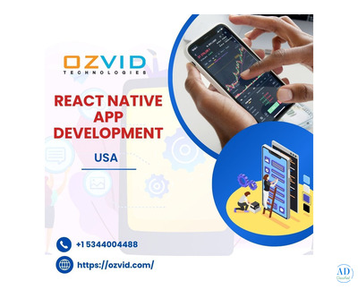 Trusted React Native App Development Company in Texas - OZVID Technologies