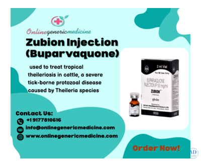 Veterinary Use of Zubion Injection for Tropical Theileriosis in Livestock | Online Generic Medicine