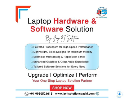 Laptop Hardware & Software Solution by Jay IT Solutions – Reliable & Affordable