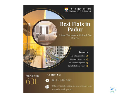 Best Flats in Padur – Discover Homes That Truly Define Comfort
