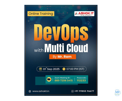DevOps With Multi Cloud @ 07:00 PM IST By Mr. Ram | Online Training | Ashok IT